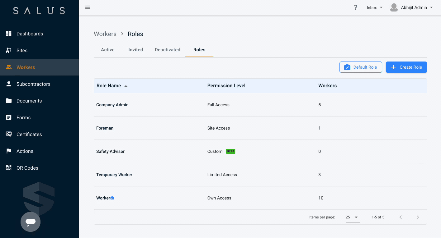 Roles UI - Create role - Default Role V2.gif