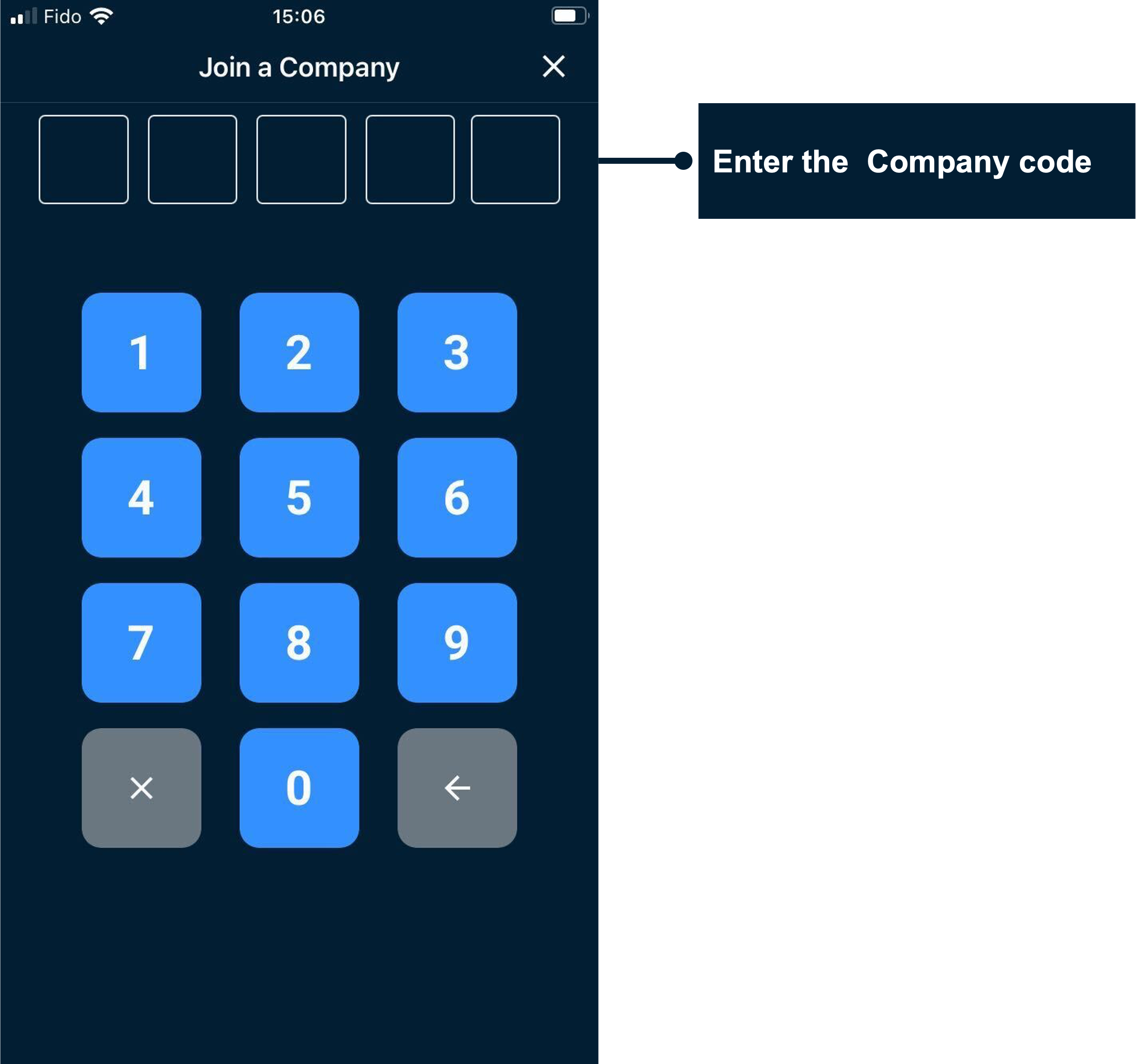 Join company with company code SALUS